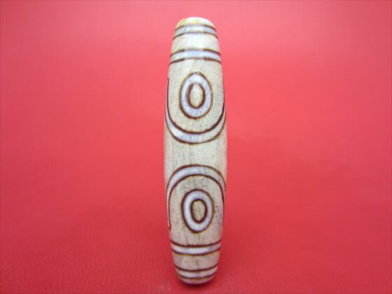 【チベット天珠】三眼天珠約57×14mm【一点物】