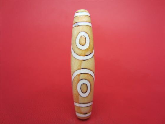 【チベット天珠】三眼天珠約59×13mm【一点物】