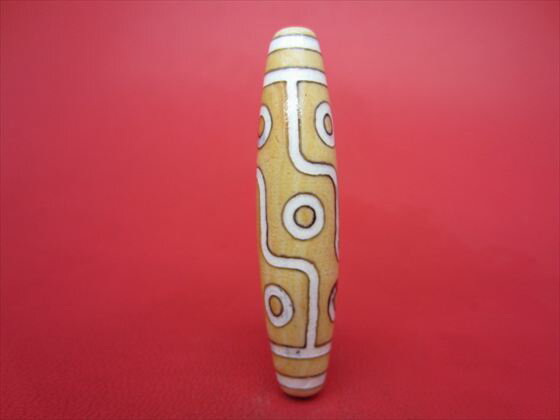 【チベット天珠】九眼天珠約58×13mm【一点物】