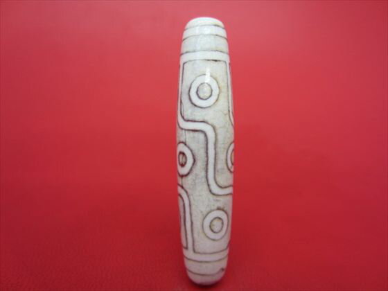 【チベット天珠】九眼天珠約58×13mm【一点物】