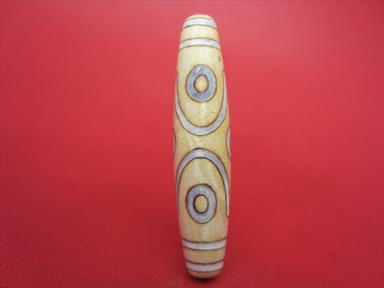 【チベット天珠】六眼天珠約58×13mm【一点物】