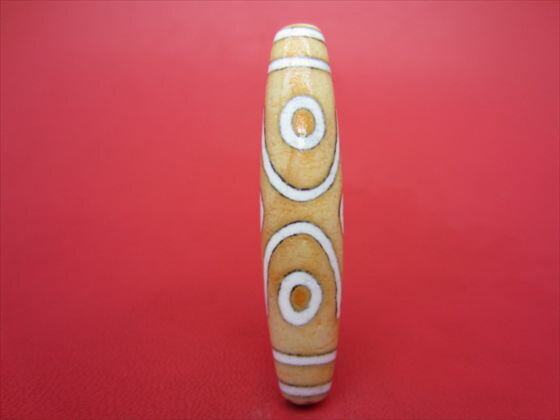 【チベット天珠】六眼天珠約58×13mm【一点物】