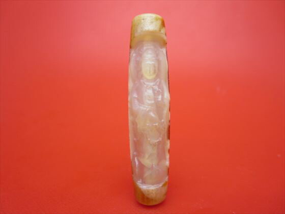 【チベット彫刻天珠】鳳凰観音天珠約58×13mm【一点物】