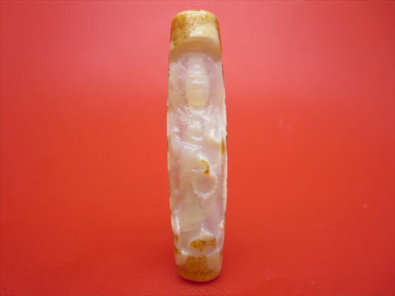 【チベット彫刻天珠】鳳凰観音天珠約58×13mm【一点物】