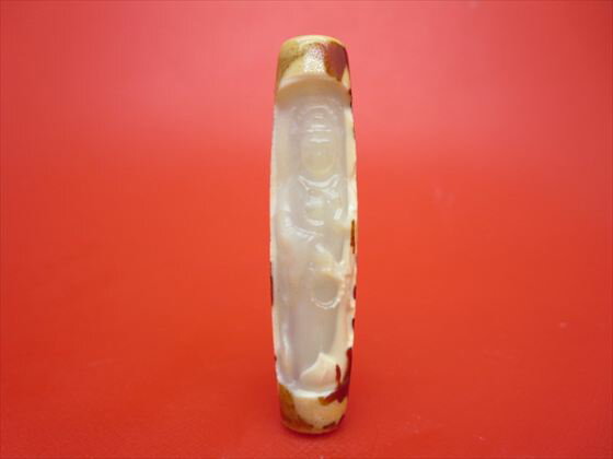 【チベット彫刻天珠】鳳凰観音天珠約58×13mm【一点物】