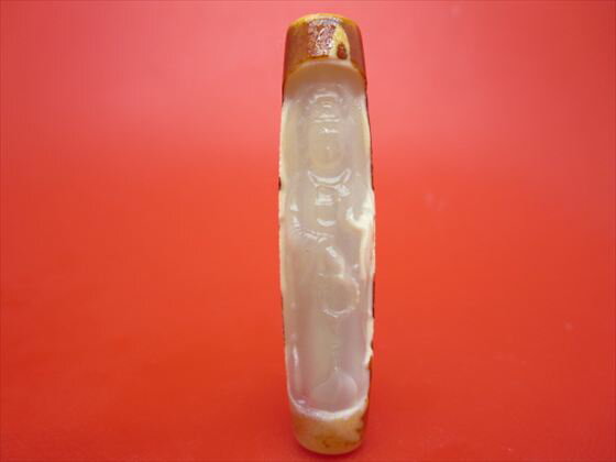 【チベット彫刻天珠】龍神観音天珠約58×13mm【一点物】