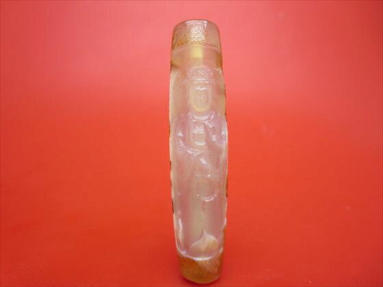 【チベット彫刻天珠】龍神観音天珠約58×13mm【一点物】