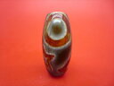 【チベット天珠】日月星天珠約31×15mm【天然模様入り】【一点物】