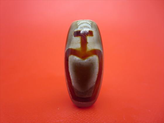 【チベット天珠】寶瓶天珠約31×15mm【天然模様入り】【一点物】