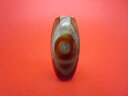 【チベット天珠】虎牙三眼天珠約31×15mm【一点物】