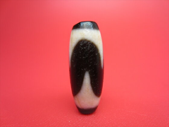 【虎牙紅朱砂天珠】【馬蹄痕】【一点物】