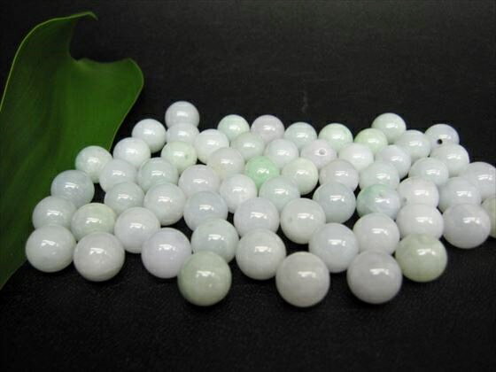 【粒売り】翡翠(ジェダイト)品質AAAΦ10±0.5mm【40粒SET・鑑定済み】