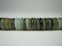 【粒売り】翡翠(ジェダイト)ボタンカットΦ10.8×2.2mm【20粒SET】