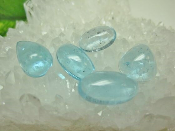 【裸石(ルース)】ブルートパーズ【5粒SET】