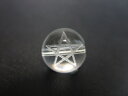 【粒売り:五芒星】水晶Φ14±0.3mm【素彫り】