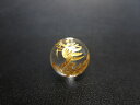【粒売り:麒麟】水晶Φ14.2±0.2mm【ゴールド】