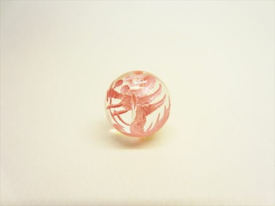 【半連売り:青龍】水晶Φ12±0.2mm【左向き:ピンク】