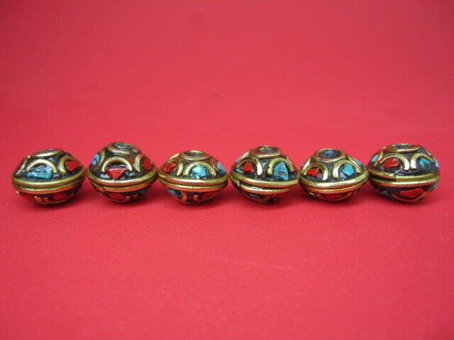 【粒売り】チベットアンティークビーズ9×11.5±0.5mm【10粒SET】