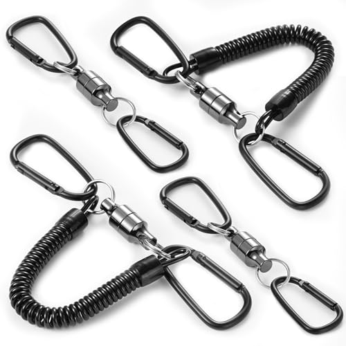 BEIHOO マグネットリリーサー 耐荷重5kg 磁石 強力 マグネットリリース スプリングコード付 釣りネット..