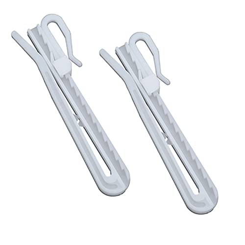 ALLVDカーテン用アジャスターフック カーテンフック 90mm 50本入り ● 検品済（ホワイト ） (90mm)