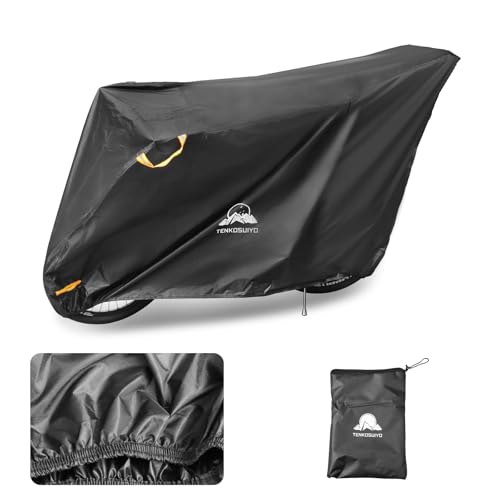 TENKOSUIYO 自転車カバー 子供乗せ 超厚手420D生地 防水 厚手 破れにくい 二重縫製高耐久 風飛び防止 雨避け 全天候対応 紫外線