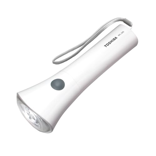 東芝(TOSHIBA) LED懐中電灯 防滴構造(JIS IPX2) 消し忘れ防止湾曲レンズ設計 ストラップ付き 単3形2本用 ECOパッケージ