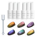 ジェルネイル マグネットジェル Coikaze キャッツアイジェル 6色セット ギャラクシー カラージェル 猫目 キャツアイ UV・LED対応