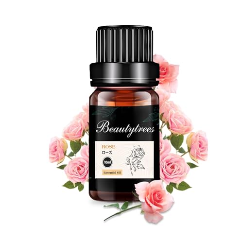 Beautytrees ローズ 精油 エッセンシャルオイル ローズオイル アロマオイル 天然100％ アロマ 10ml 加湿器 ディフューザー