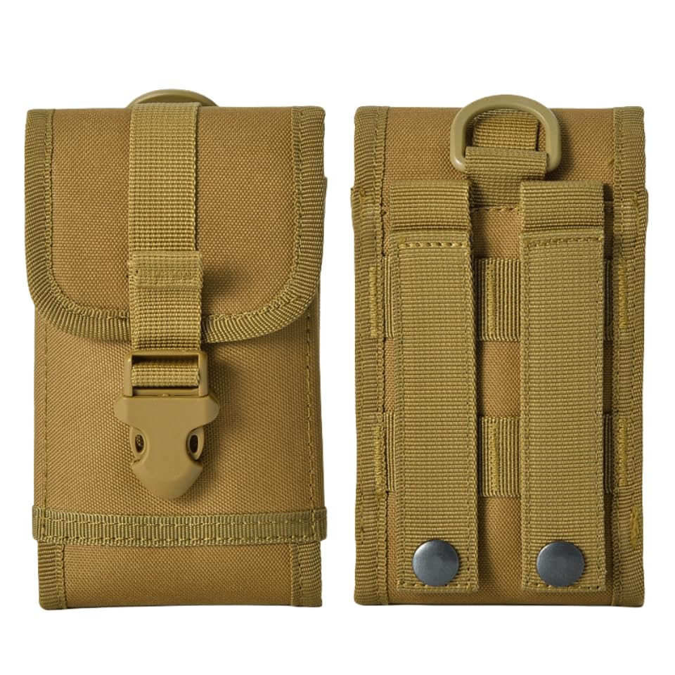 YOGOTI スマホポーチ メンズ ウエスト ベルトポーチ 縦型 防水 アウトドア 登山 作業用 汎用 ベルト通し付き 6インチ以下の全機種対応