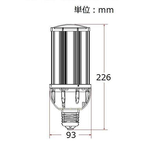FWAYTECH LEDコーン型電球 e39口金 36W 高輝度4200LM 昼光色相当6000K 街灯 LEDコ...