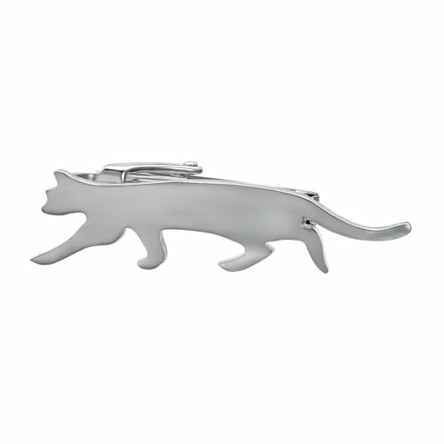 Yoursfs 面白い ネクタイピン 猫 おもしろ 動物 タイピン メンズ おもしろ シルバー 真鍮製 かわいい ..