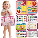 JUYEE モンテッソーリ 玩具 0歳1歳 知育玩具 2歳 3歳 4歳 ビジーボード 誕生日プレゼント 男の子 女の子 人気 クリスマス おも