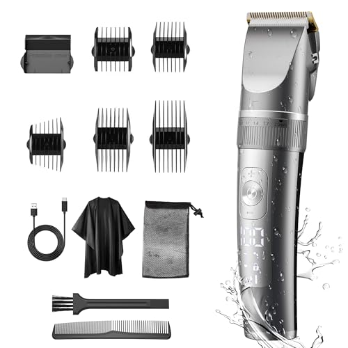 バリカン メンズ 2025新登場 Type-C充電式 ヘアカッター 電動ばりかん 散髪用 3段階モード 10種類ガイドコーム IPX7全身防水