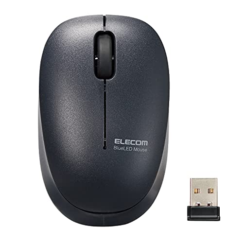 Trackball - エレコム ワイヤレスマウス 静音 抗菌加工 3ボタン Sサイズ 子ども用 オンライン学習 ギガスクール 2.4GHz BlueLED ブラック