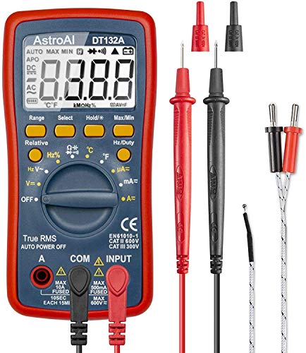 AstroAI テスター 4000カウントデジタル テスター マルチメーター サーキットテスター 電圧計 オートレンジ AC/DC電圧 AC/D