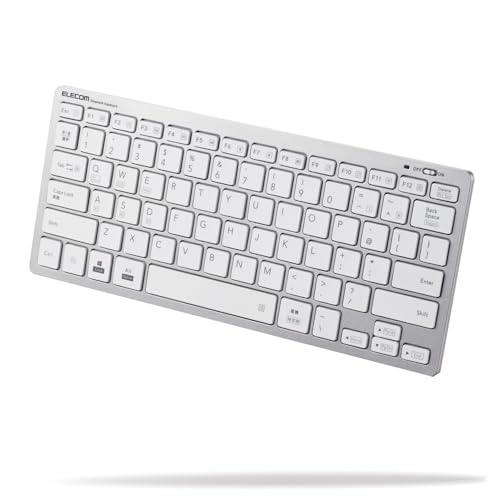 エレコム Bluetooth マルチペアリング ミニキーボード パンタグラフ式 軽量・薄型 3台同時ペアリング mac OS/iPad OS/W