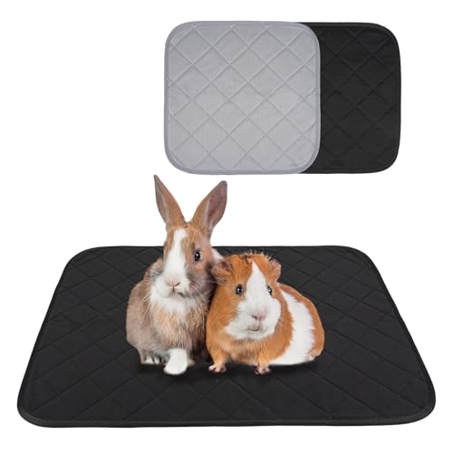 洗えるペットシーツ 防水ペットマット 2枚セット 45X60cm モルモット うさぎ 猫小動物用トイレシート 四重構造 超吸水　漏れ防止 速乾