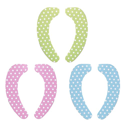 アイメディア 便座シート 3色セット トイレ 消臭 抗菌 便座カバー 吸着タイプ 洗濯OK 貼るだけ ズレない 不織布シート ドット柄 かわいい