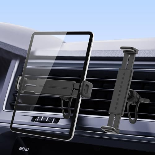SOYUKI 車載 タブレットホルダー 吹き出し口用 ipad 車載ホルダー 三点とめ式大重量固定可 iPad/iPad P..