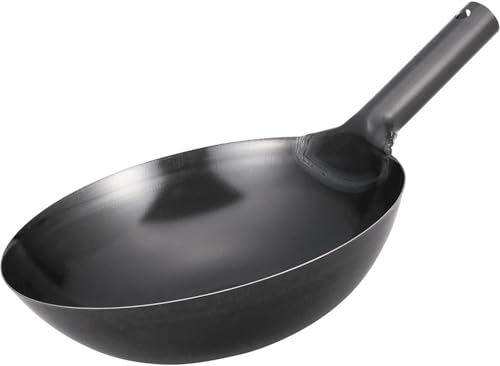 北陸アルミ 北京鍋 30cm 鉄製 ガス火 日本製 鉄分 中華 油なじみ 長く使える 育てるフライパン ブルーテンパー材 錆びにくい アウトドア