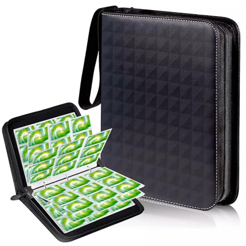 カードファイル9つのポケットに900枚のカードを収納、50枚、表面の防水性と耐摩耗性のクリップ、を集める スターカード コレクションファイル（パ