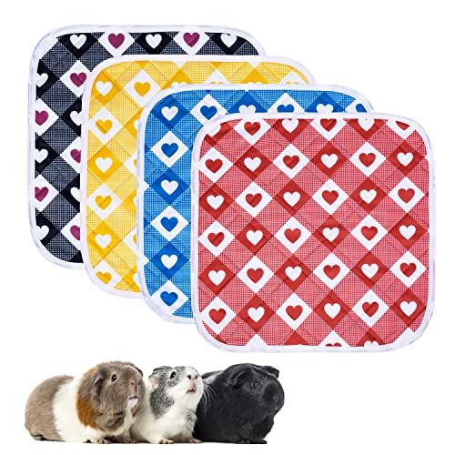 ペットシーツ 洗えるおしっこマット4枚セット（30*30cm） 犬 猫 モルモット うさぎ 小動物用ペットマッ..