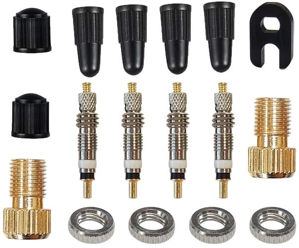 Renjzle 自転車 空気長持ち バルブ虫ゴム 不要 空気入れが軽い スーパーバルブ 英式 自転車用 簡単 マ..