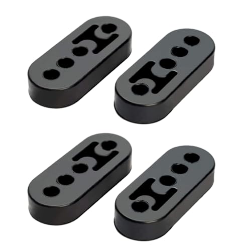 Renjzle マフラーハンガーマウント 4個セット 自動車 汎用 マフラーリング 強化マフラー 吊りゴム 車 マフラーブッシュ 高さ3段階調整