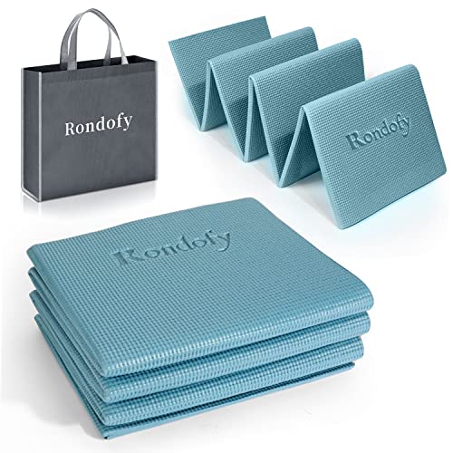 Rondofy ヨガマット 折りたたみ 6mm トレーニングマット 折り畳み 持ち運びに便利 エクササイズマット フィットネス ピラティス ヨガ
