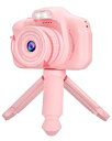 キッズカメラ 子供用カメラトイカメラ 三脚付き 2.4インチIPS 画面10倍ズームUSB充電 1080P HD 動画カメラ 4-10歳女の子