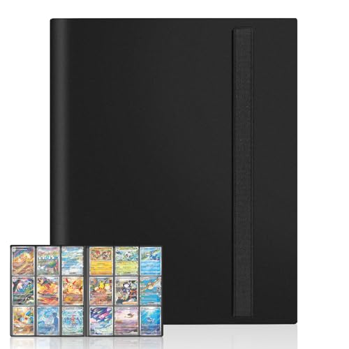 映澤 カードファイル シールファイル 360枚収納 横入れ収納 PP素材 弾性包帯バインド ゲームカードを集 名刺ホルダー コレクションファイル