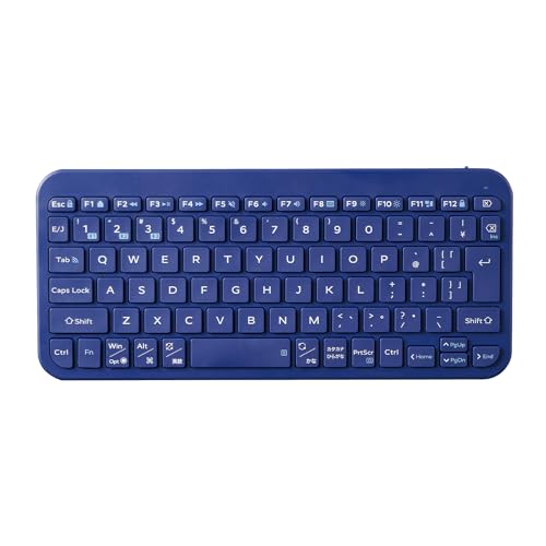 エレコム ワイヤレス キーボード Bluetooth Slint 薄型 パンタグラフ 3台マルチペアリング OS自動識別 Windows/mac