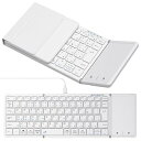 最新型Omikamo キーボード Bluetooth 折り畳み式 ipad キーボード ワイヤレス タッチパッド付き 日本語配列 有線&無線両用(2)