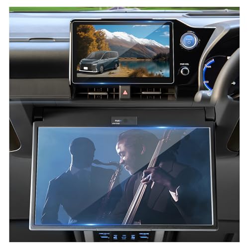 BSTW 2点セット ナビ + リアモニター強化ガラスフィルム ノア 90系 ヴォクシー 10.5インチ ナビ 保護フィルム 13.2インチ 後